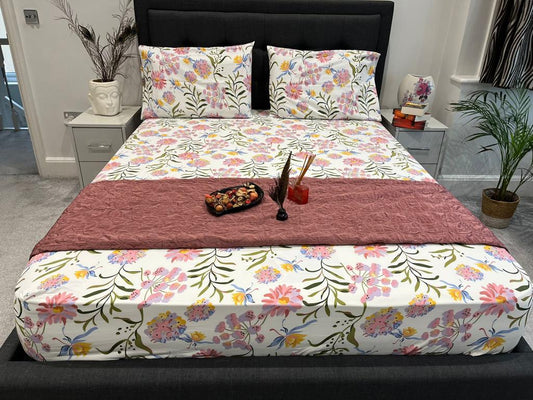 Fitted Bedsheet and Matching Duvet Cover