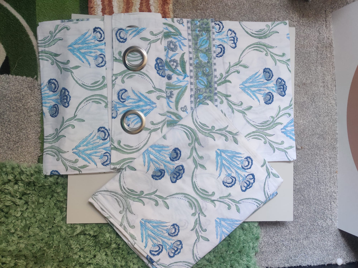 AQUA PLANT CURTAIN SET