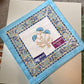 BLUE-BEIGE PRINT CUSHION COVERS (5pcs Set)