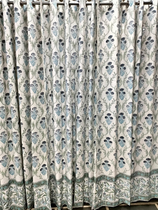 AQUA PLANT CURTAIN SET